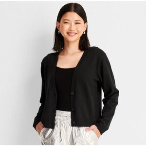 Size L Women's Button Front Cardigan -  A New Day #2271